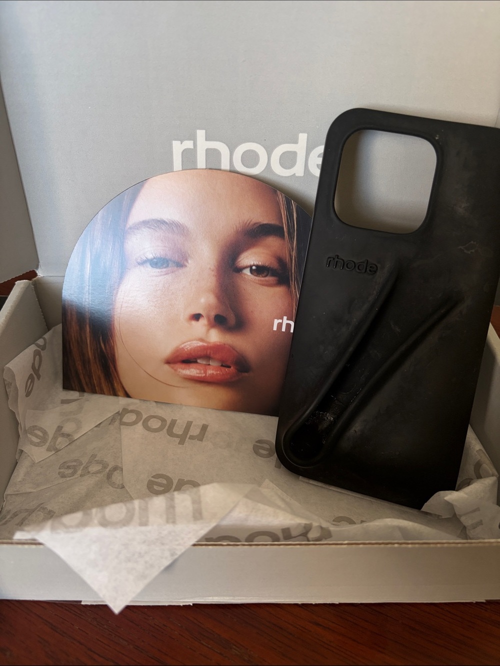 RHODE Black Silicone iPhone Case with Built-In Grip iPhone 16 pro